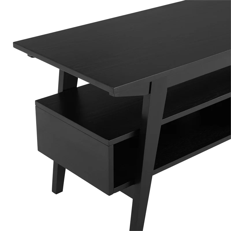 47" Japandi Solid Wood TV Stand