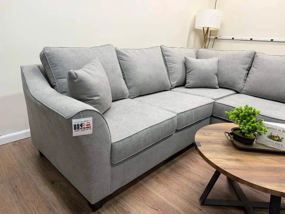 Brixton Light Grey 3-Piece Sectional