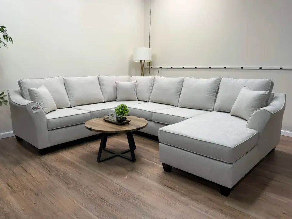 Brixton 3 Piece Sectional Couch - Biege
