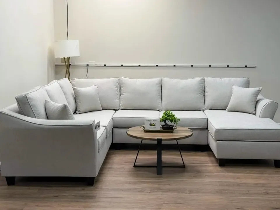 Brixton 3 Piece Sectional Couch - Biege