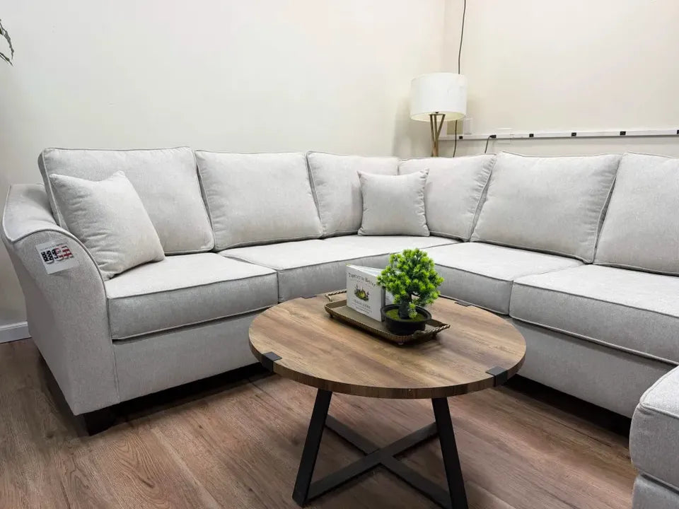 Brixton 3 Piece Sectional Couch - Biege
