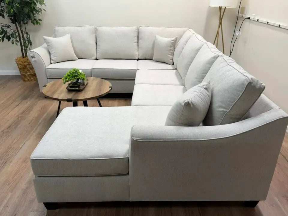 Brixton 3 Piece Sectional Couch - Biege