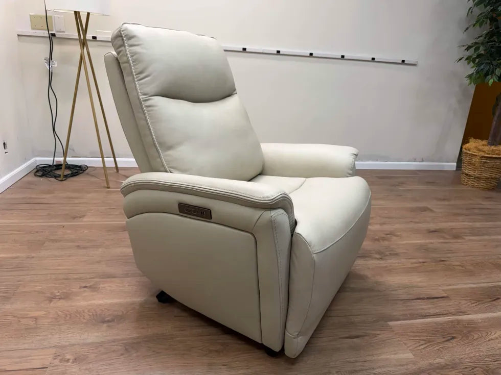 Sanders Leather Power Recliner with Power Headrest