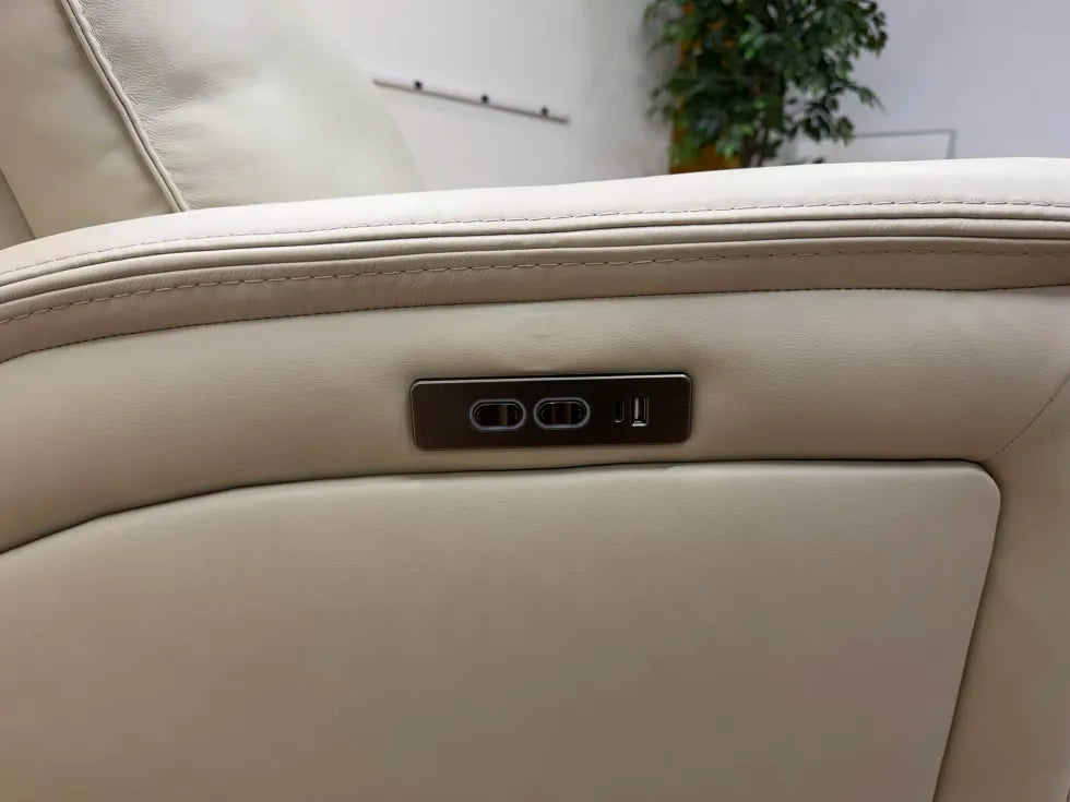 Sanders Leather Power Recliner with Power Headrest