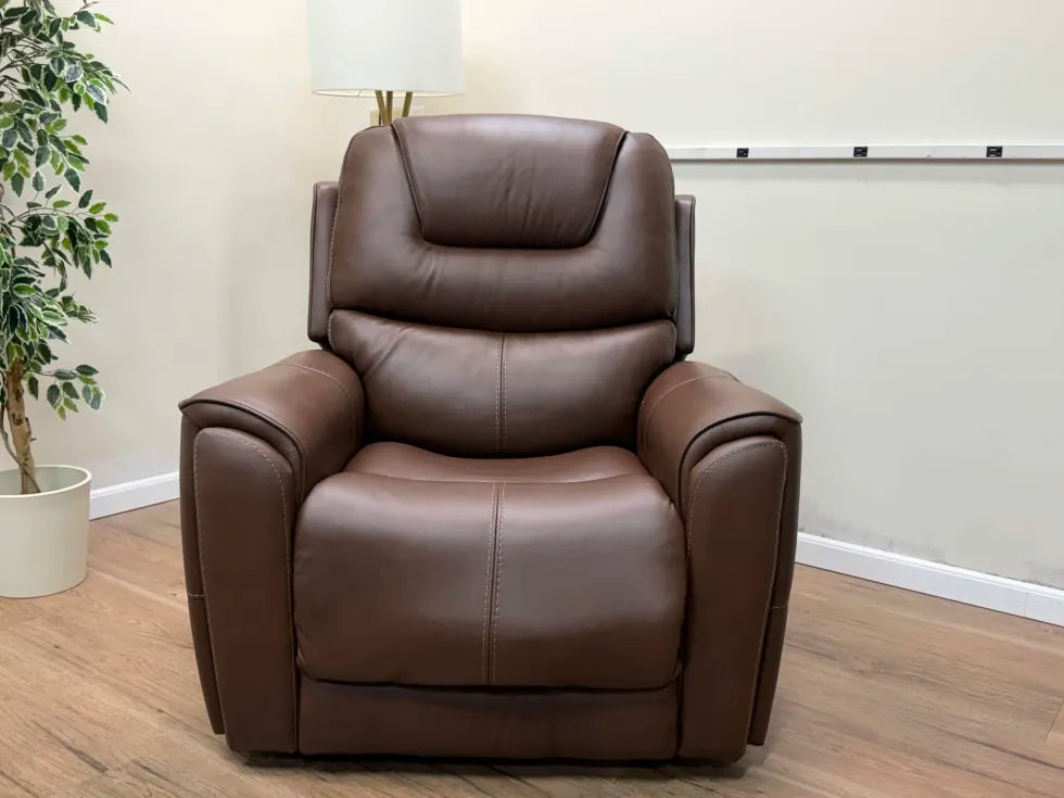 Weslin Leather Zero Gravity Power Recliner with Power Headrest