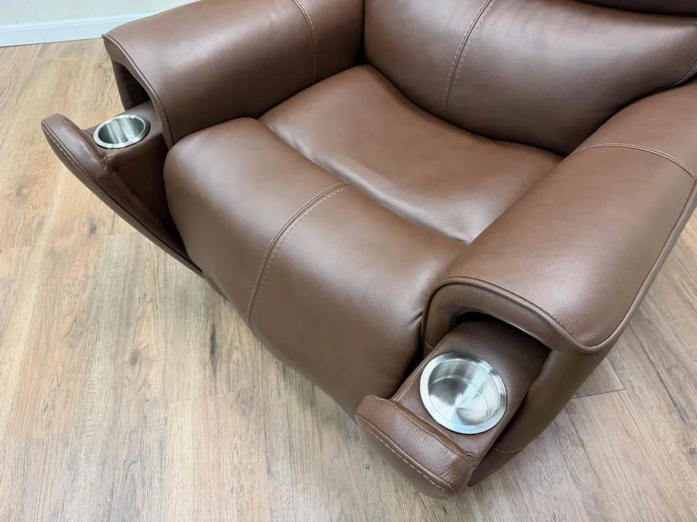 Weslin Leather Zero Gravity Power Recliner with Power Headrest