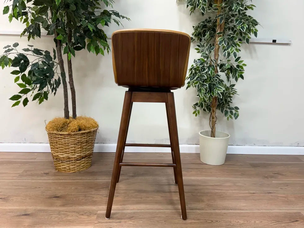 Article Leather Swivel Bar Stool