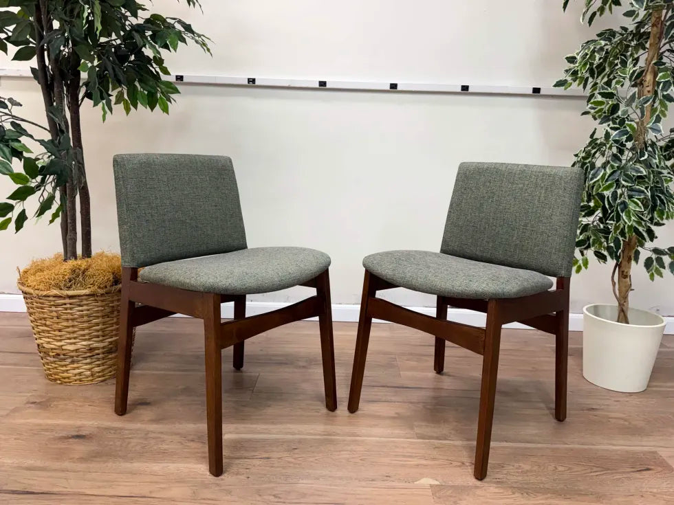 Nosh Dining Chair - Walnut and Hemlock Green