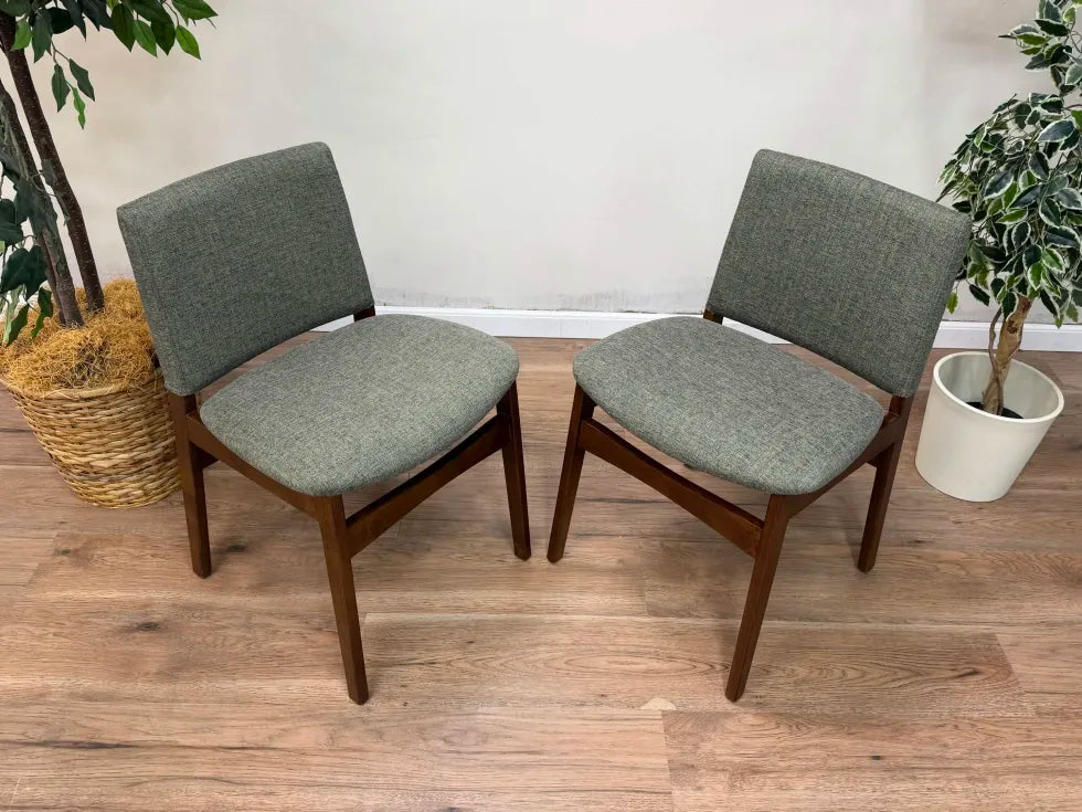 Nosh Dining Chair - Walnut and Hemlock Green