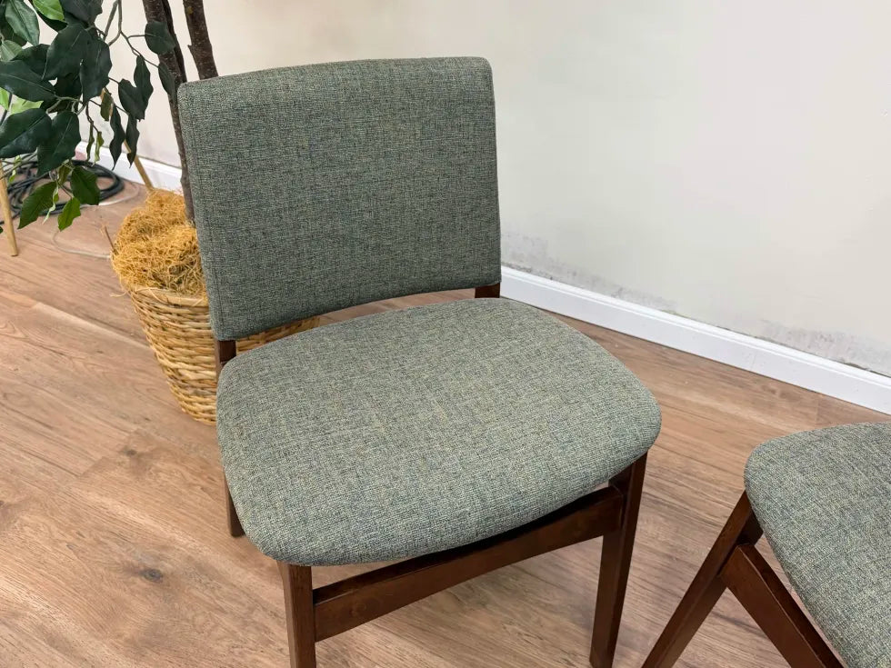 Nosh Dining Chair - Walnut and Hemlock Green