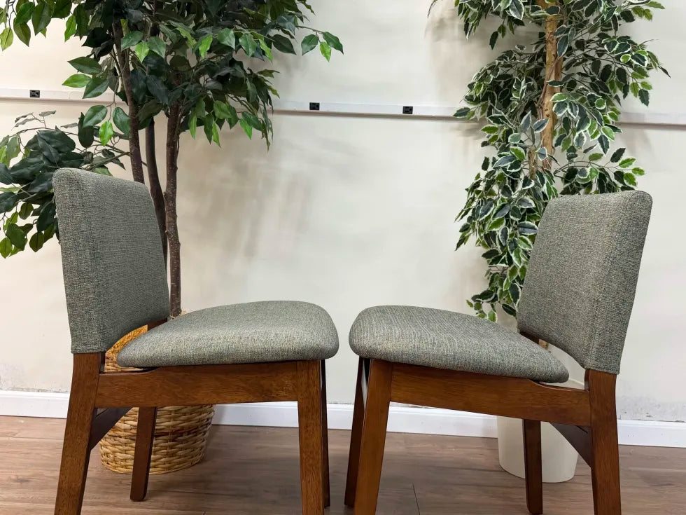 Nosh Dining Chair - Walnut and Hemlock Green