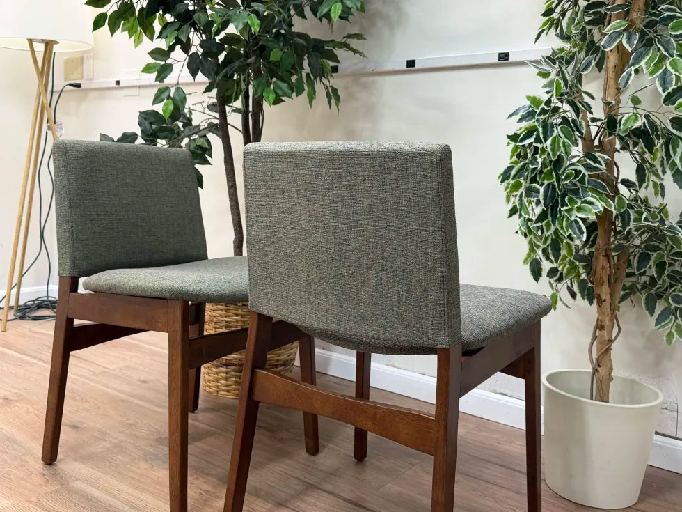 Nosh Dining Chair - Walnut and Hemlock Green