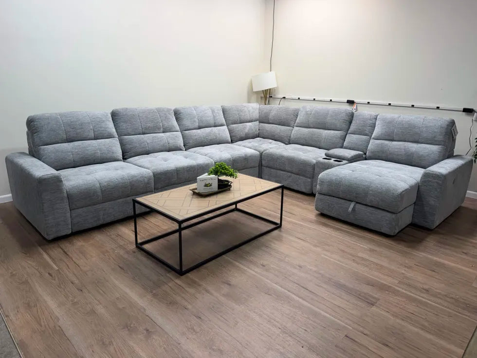 Emma Fabric Power Reclining Sectional