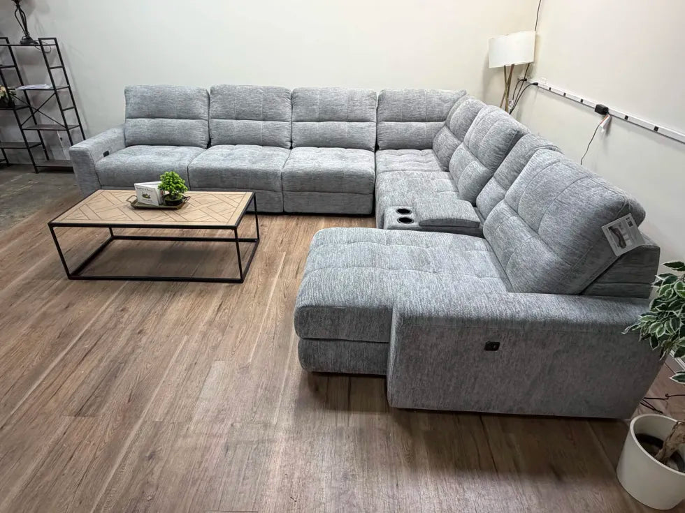 Emma Fabric Power Reclining Sectional