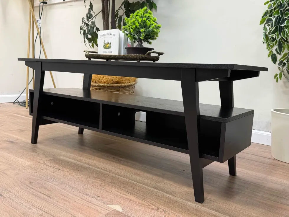 47" Japandi Solid Wood TV Stand