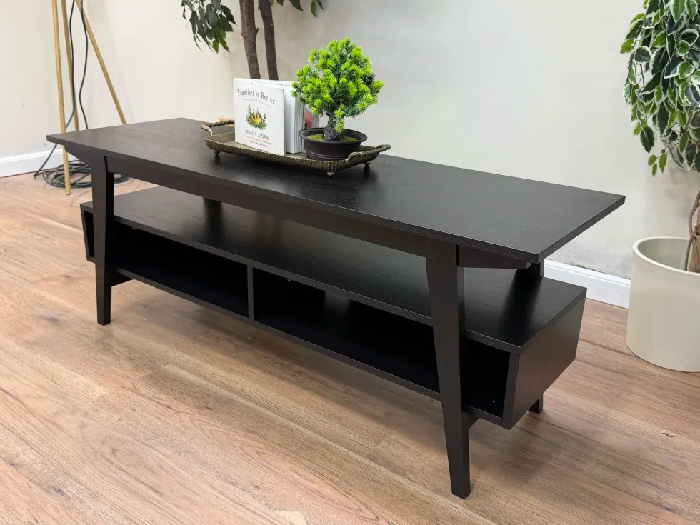 47" Japandi Solid Wood TV Stand