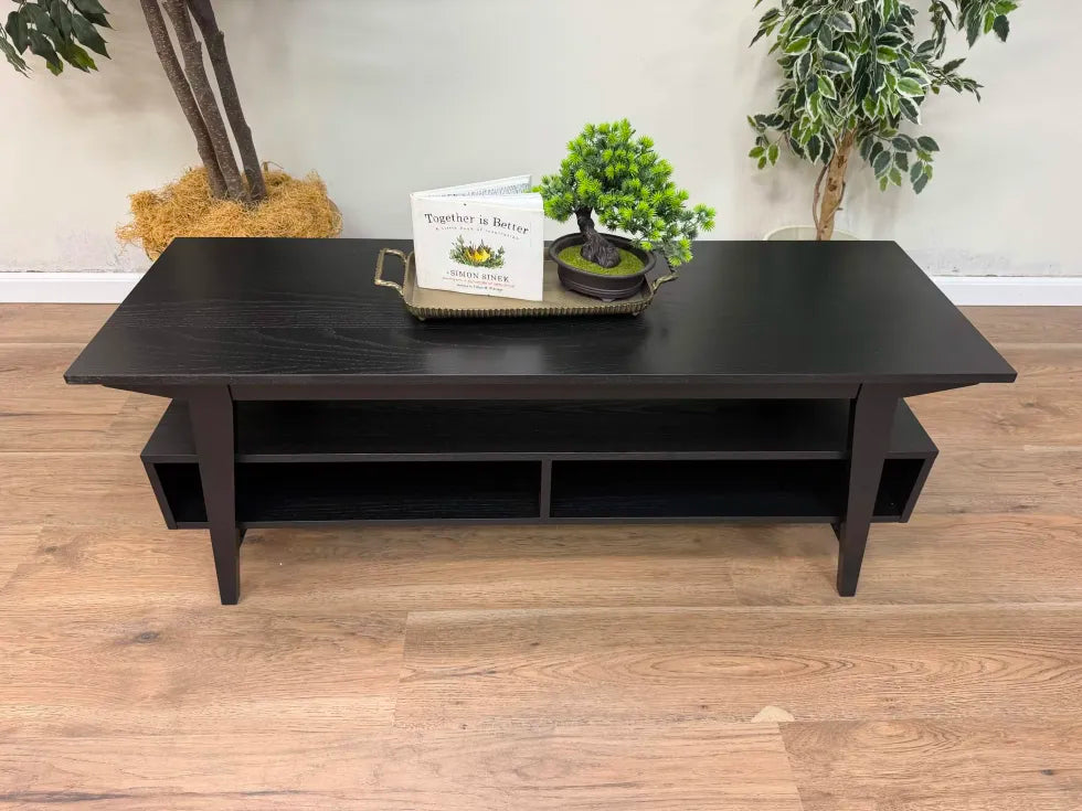 47" Japandi Solid Wood TV Stand