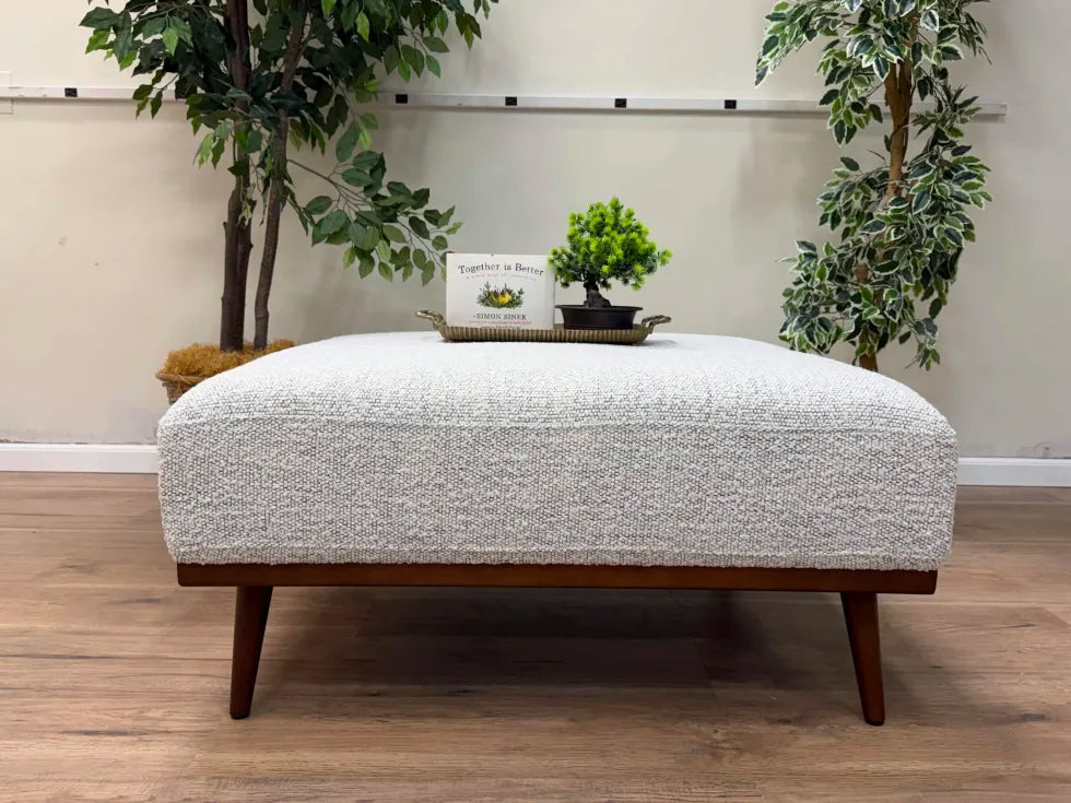 Article Rhett Ottoman- Pepper Ivory