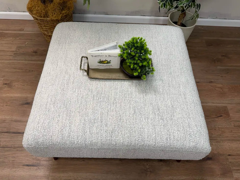Article Rhett Ottoman- Pepper Ivory