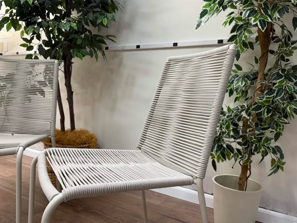 Zina Outdoor Stackable Dining Chair - Taupe