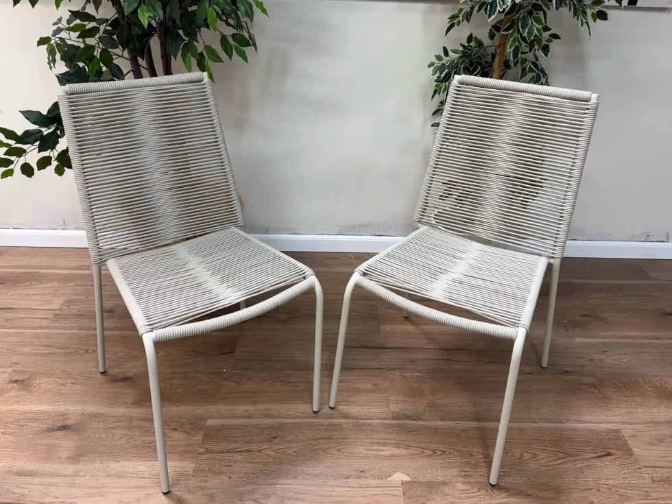 Zina Outdoor Stackable Dining Chair - Taupe