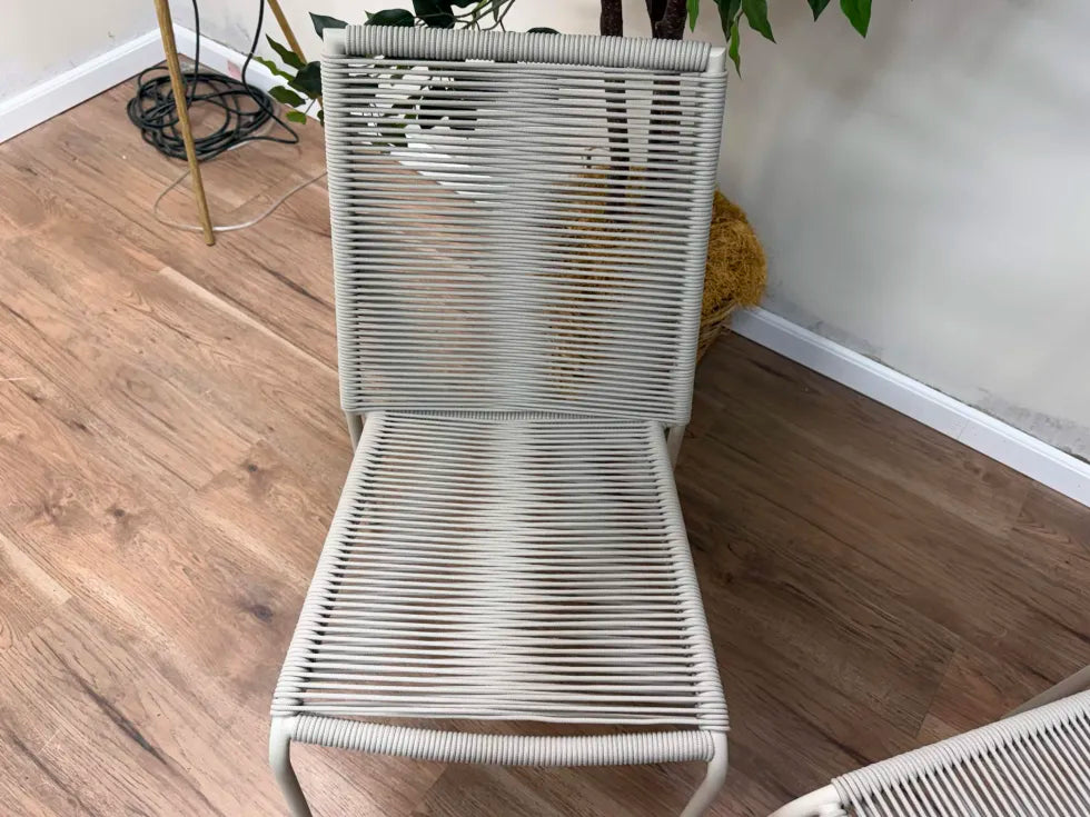 Zina Outdoor Stackable Dining Chair - Taupe