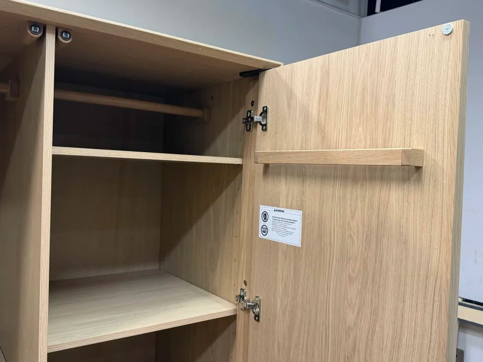 Lenia Armoire - White Oak