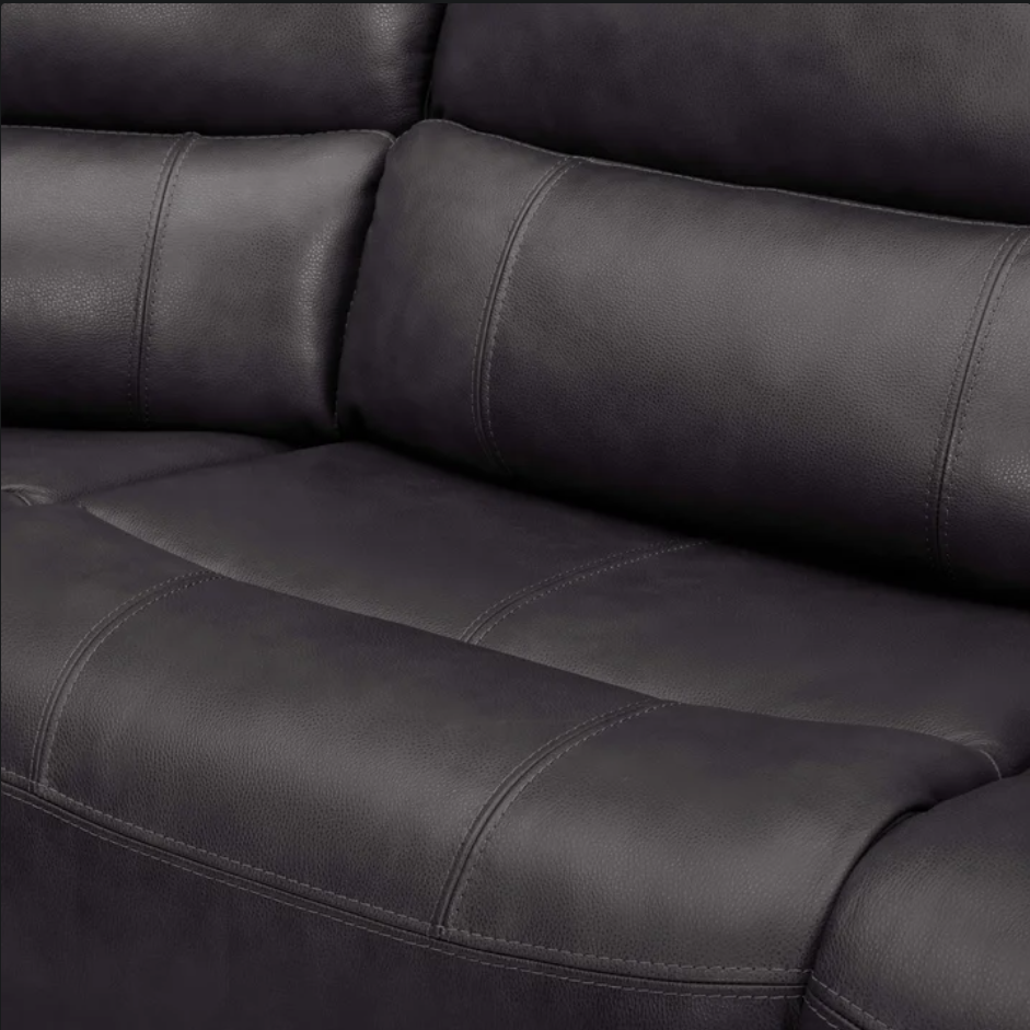 Wylder Leather Power Reclining Sectional with Power Headrests