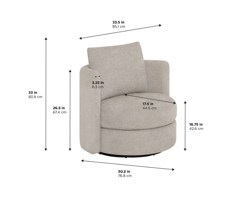 Thomasville Davos Swivel Chair