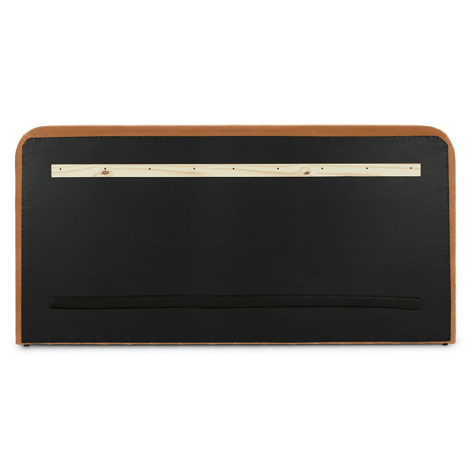 Rolph King Velvet Headboard - Plush Pacific Rust