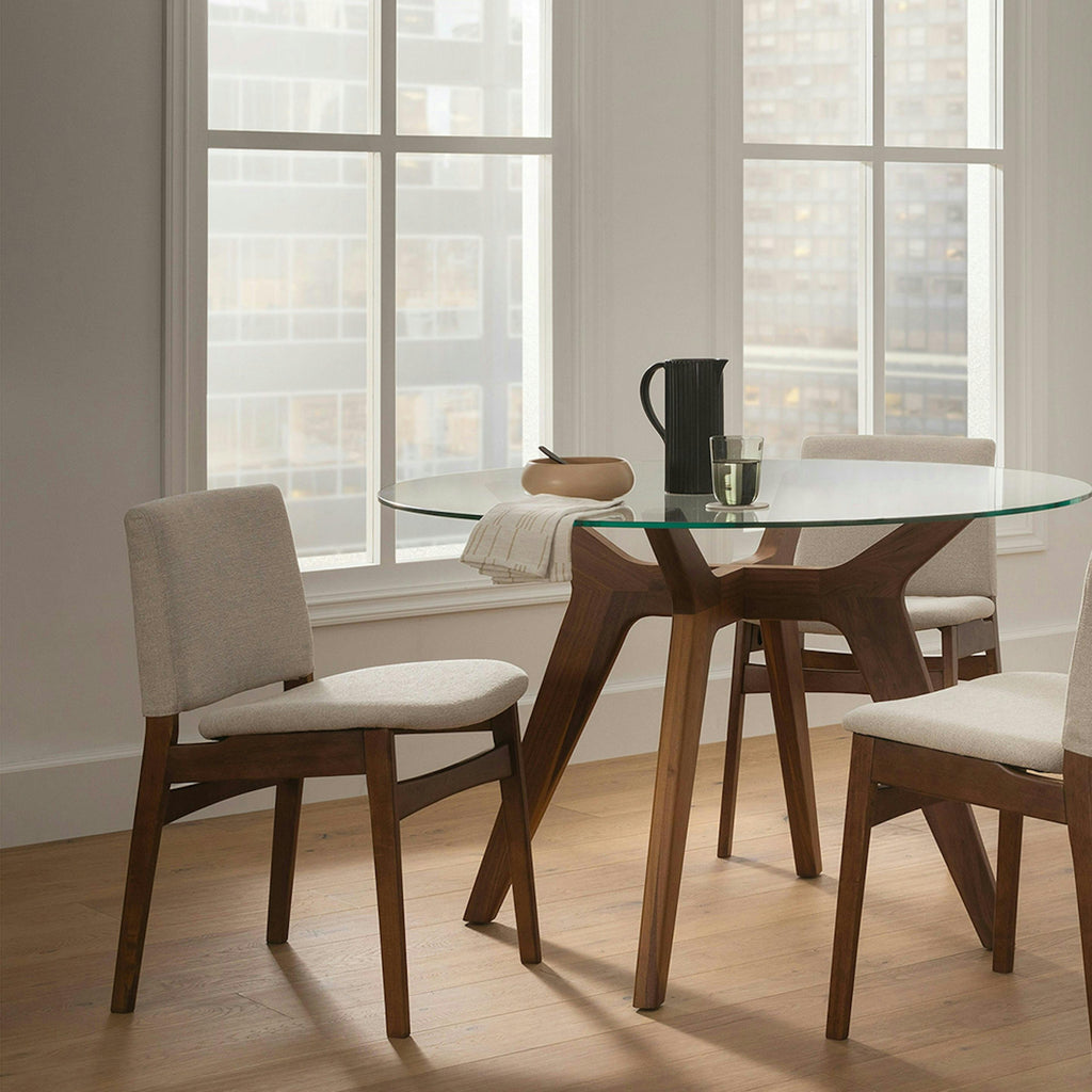 Nosh Dining Chair - Walnut and Chalk Gray