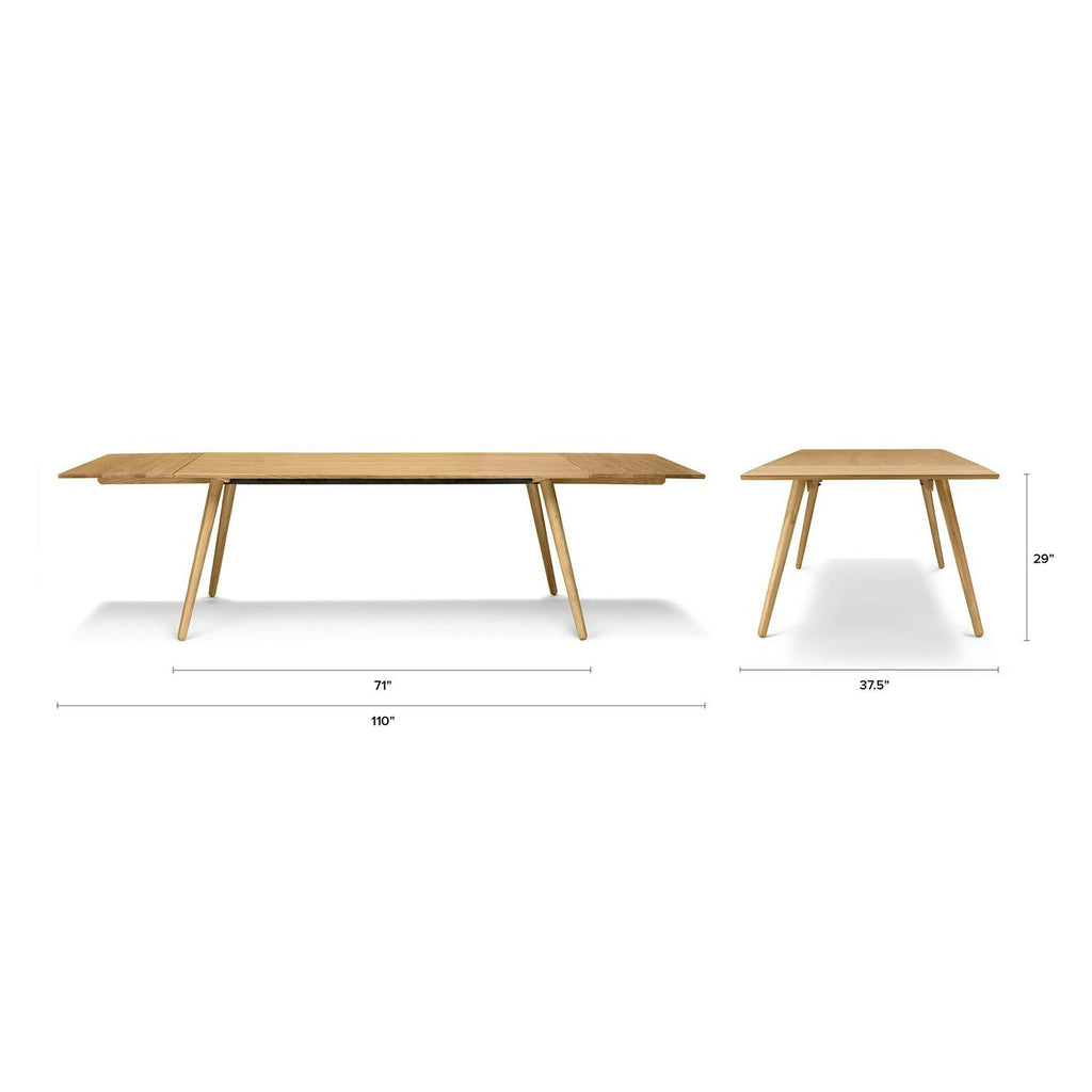 Seno 71 - 110 Extendable Dining Table - Oak