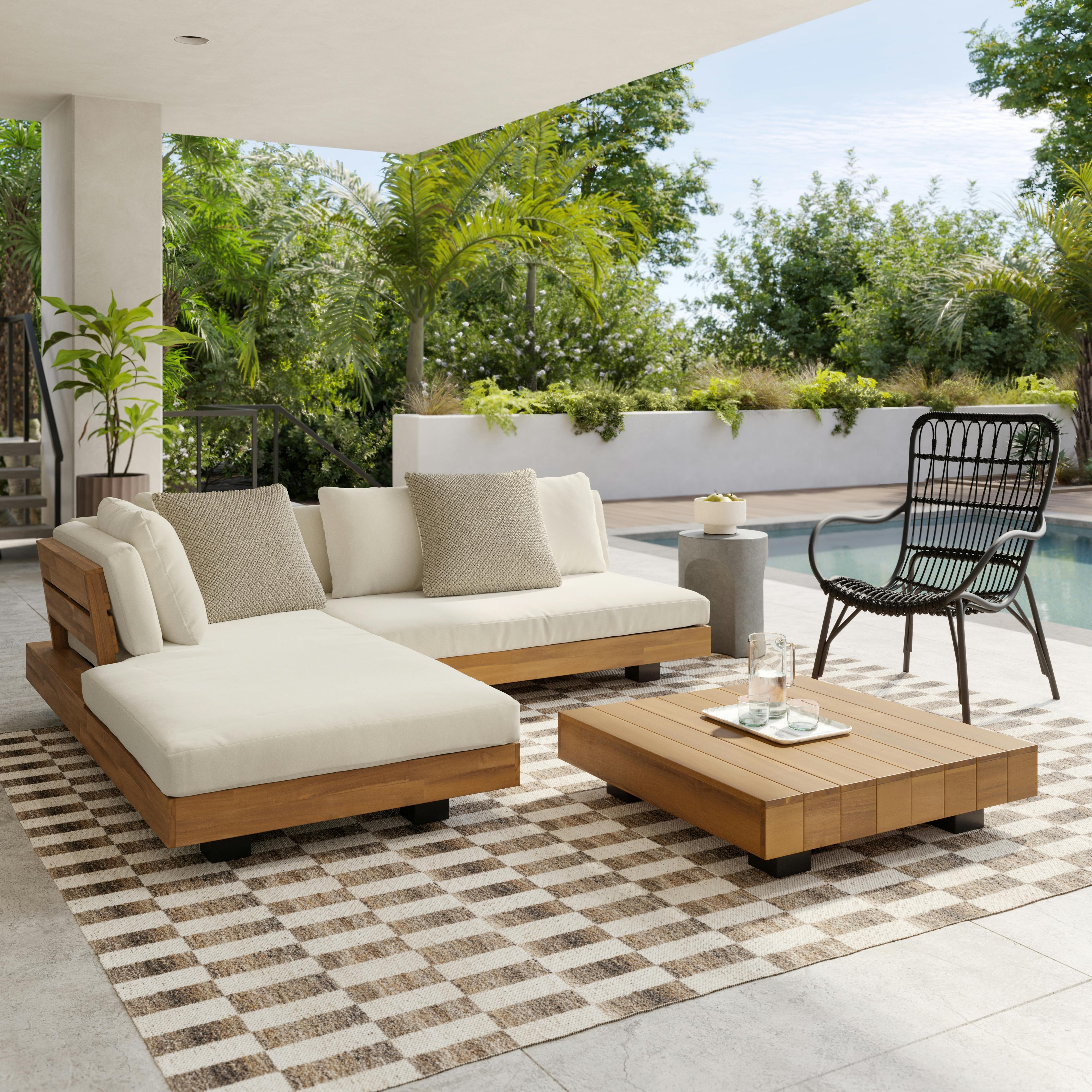 Lubek 32.5" Outdoor Coffee Table