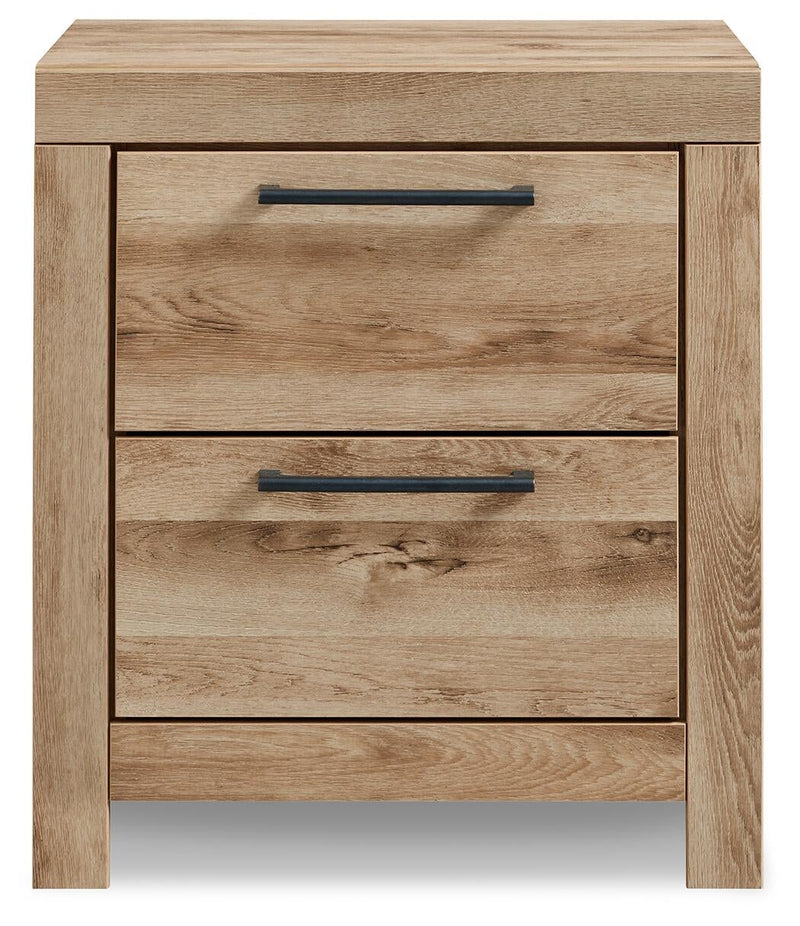 Hyanna King Panel Storage Bed with 2 Under Bed Storage Drawers, Dresser, Mirror and Nightstand