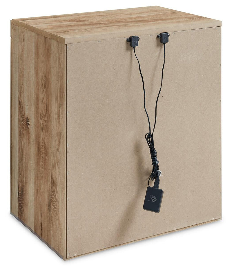 Hyanna King Panel Storage Bed with 2 Under Bed Storage Drawers, Dresser, Mirror and Nightstand