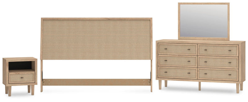 Cielden King Panel Headboard, Dresser, Mirror and Nightstand