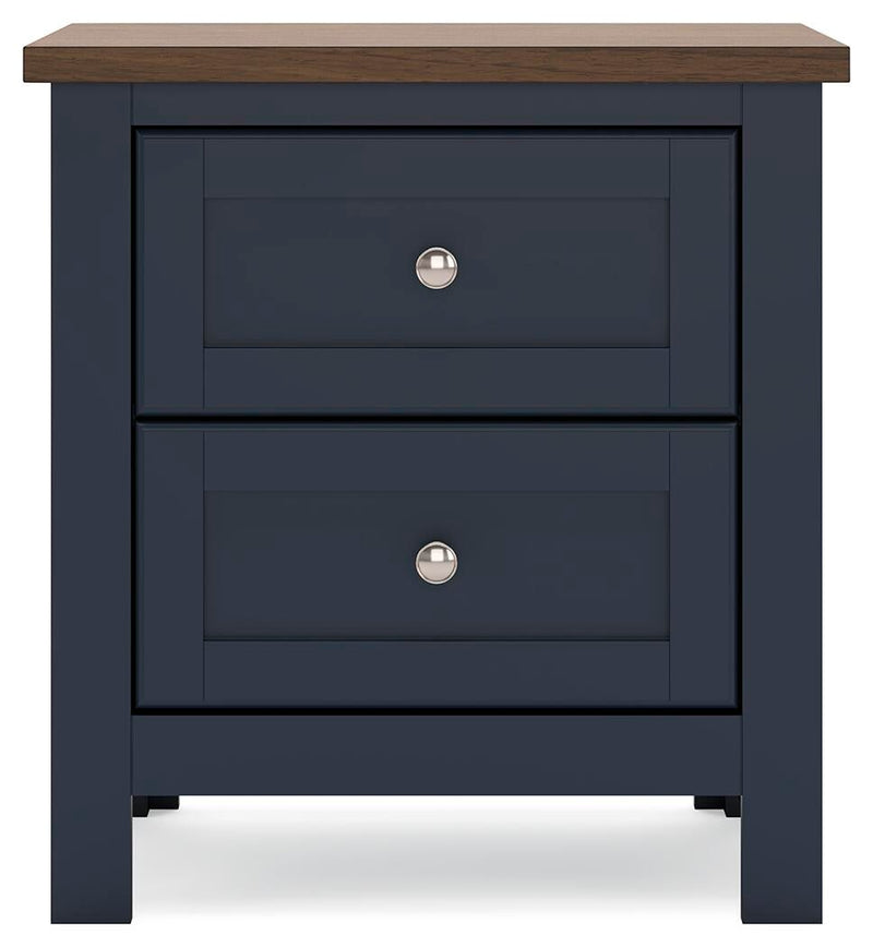 Landocken Twin Panel Headboard, Dresser, Mirror and Nightstand