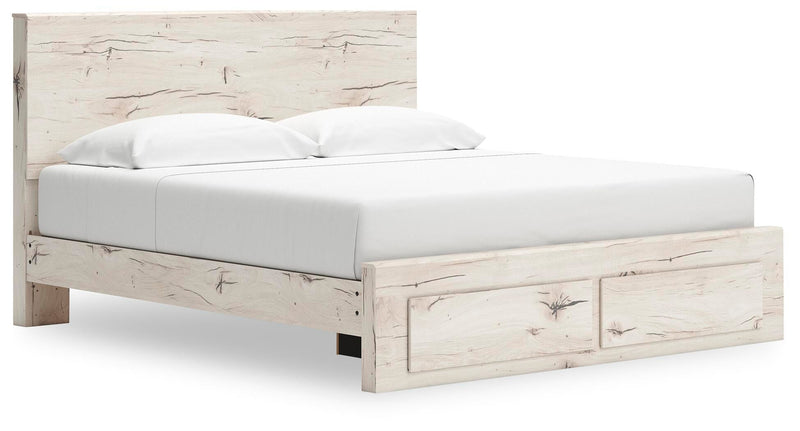Lawroy King Panel Storage Bed, Dresser, Mirror and Nightstand
