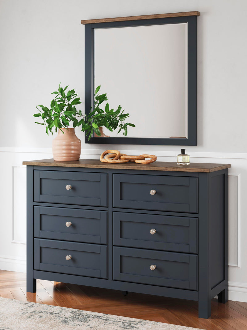 Landocken Queen Panel Headboard, Dresser, Mirror and Nightstand
