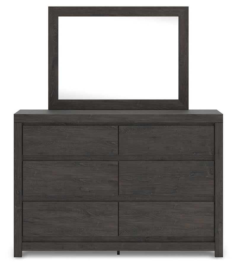Parlayon Queen Panel Storage Bed, Dresser and Mirror