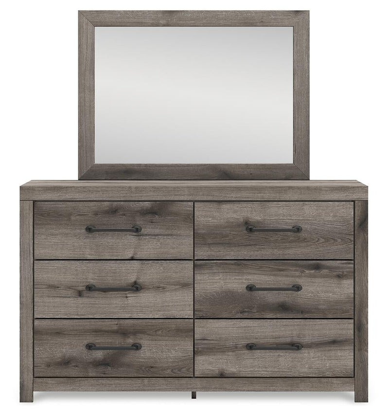 Urbanoore King Panel Bed, Dresser, Mirror and Nightstand