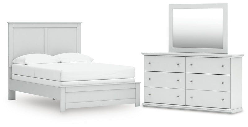 Bostwick Shoals Full Panel Bed, Dresser and Mirror