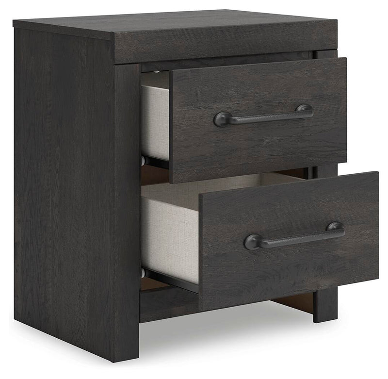 Delmorta Queen Panel Bed, Dresser, Mirror and Nightstand
