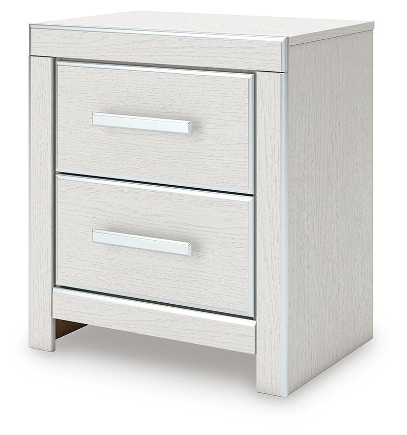 Birmonton King Upholstered Panel Bed, Dresser, Mirror and Nightstand