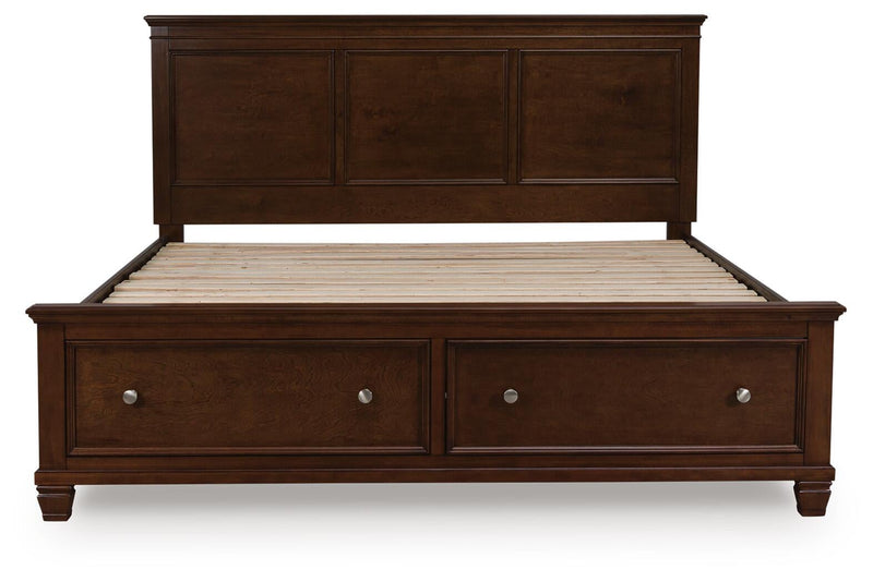 Danabrin King Panel Storage Bed, Dresser, Mirror and Nightstand