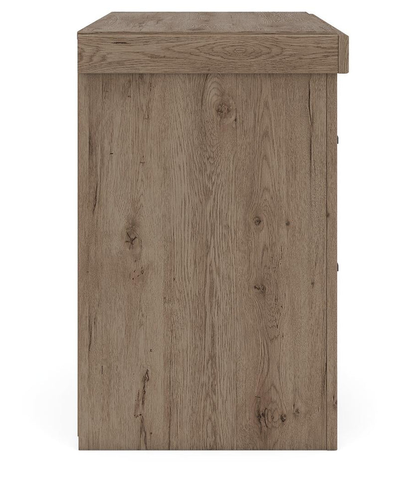 Garistyn Queen Panel Storage Bed. Dresser, Mirror and Nightstand