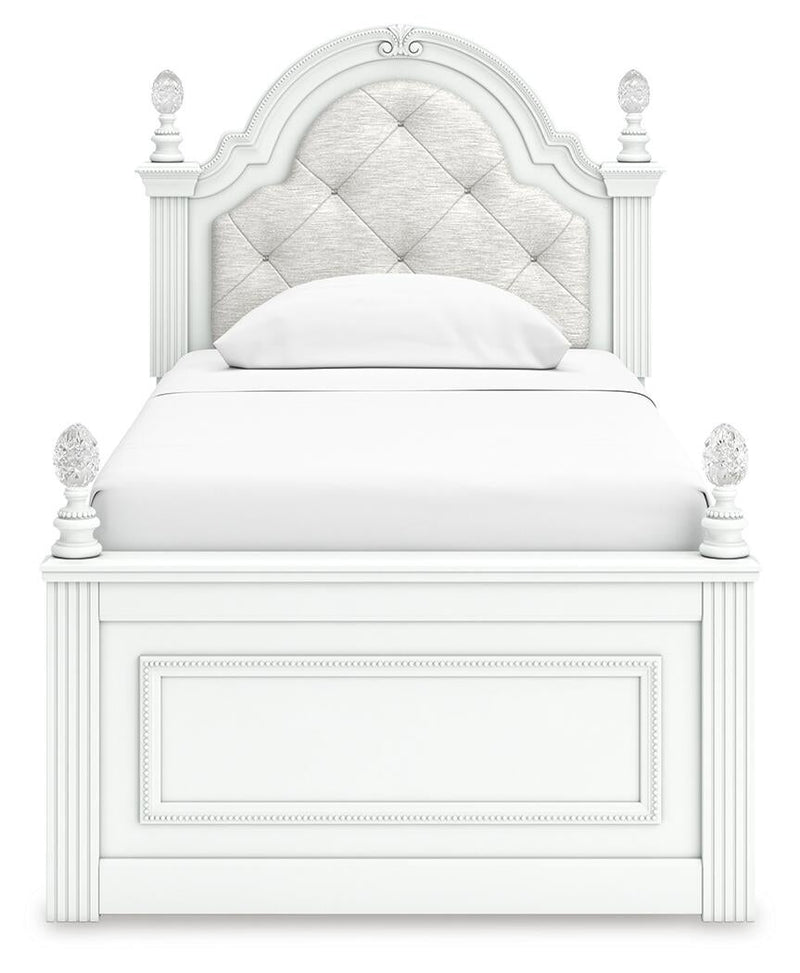 Kozlani Twin Upholstered Panel Storage Bed