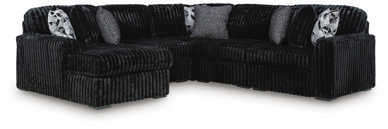 Midnight-Madness 5-Piece Sectional with Chaise