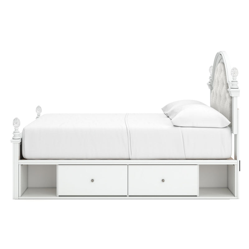 Kozlani Full Upholstered Panel Bed with Storage